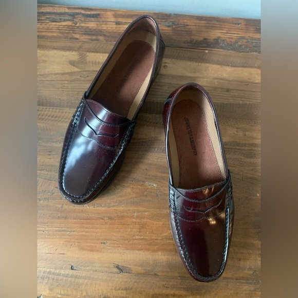 Johnston & Murphy Men’s Burgandy Classic Loafers NWOT - Size 10M main image 8